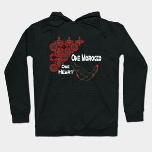 Solidarity in Diversity: One Heart, One Morocco DNA Morish Hoodie